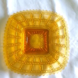 Gold Depression Glass 9" Salad Plate